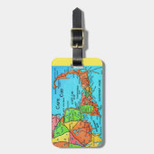 Cape Cod Map Gepäckträger Tag Gepäckanhänger (Vorderseite vertikal)