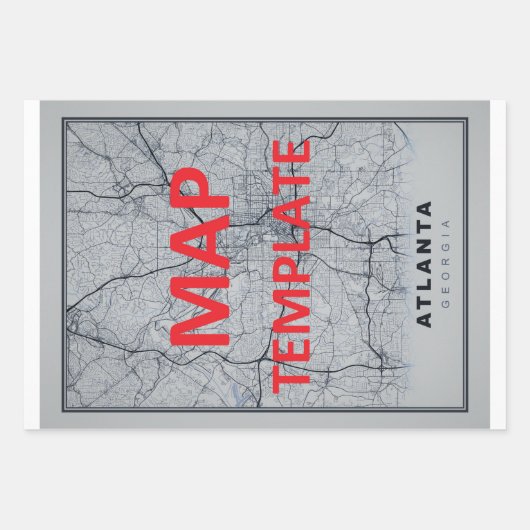 Cape Cod Map Geschenkpapier Set (Vorderseite 2)