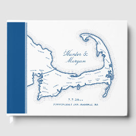 Cape Cod Map Hochzeit in Urlaubsort Gästebuch