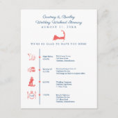 Cape Cod Map Hochzeitssaison Reisezeitschrift Begleitkarte (Vorderseite)
