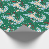 Cape Cod Map Lobster Sailboat Muschel Weihnachten Geschenkpapier (Ecke)