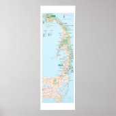 Cape Cod Map Poster (Vorne)