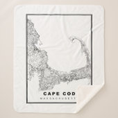 Cape Cod Map Sherpadecke (Vorderseite)