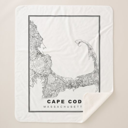 Cape Cod Map Sherpadecke (Vorderseite)