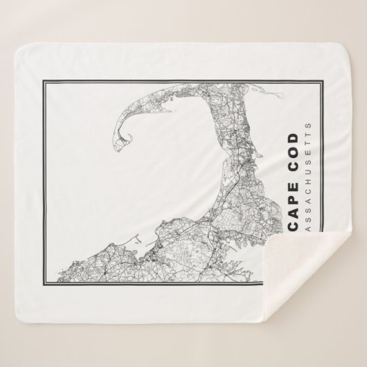 Cape Cod Map Sherpadecke (Vorderseite (Horizontal))