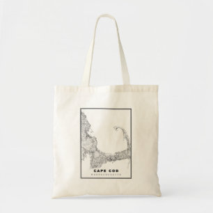 Cape Cod Map Tragetasche
