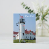 Cape Cod Mass Chatham Lighthouse Post Card Postkarte (Stehend Vorderseite)
