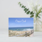 Cape Cod Mass Dunes Beach Ocean Post Card Postkarte (Stehend Vorderseite)