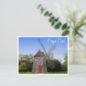 Cape Cod Mass Eastham Windmill Post Card Postkarte (Stehend Vorderseite)