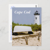 Cape Cod Mass Edgartown Lighthouse Post Card Postkarte (Vorne/Hinten)