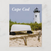 Cape Cod Mass Edgartown Lighthouse Post Card Postkarte (Vorderseite)