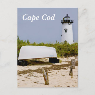 Cape Cod Mass Edgartown Lighthouse Post Card Postkarte