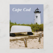 Cape Cod Mass Edgartown Lighthouse Post Card Postkarte (Vorderseite)