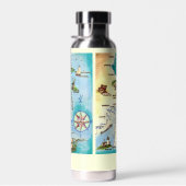 Cape Cod Mass Karte Individuelle Wasserflasche Trinkflasche (Rechts)