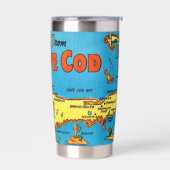 Cape Cod Mass Karte Isolierter Becher (Links)