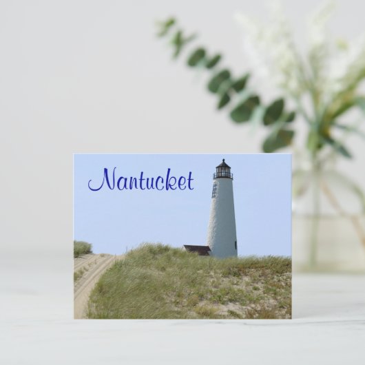 Cape Cod Mass Nantucket Lighthouse Postkarte (Stehend Vorderseite)