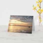 Cape Cod, Mass.-Ozean-Sonnenuntergang ", der denkt Karte (Gelbe Blume)