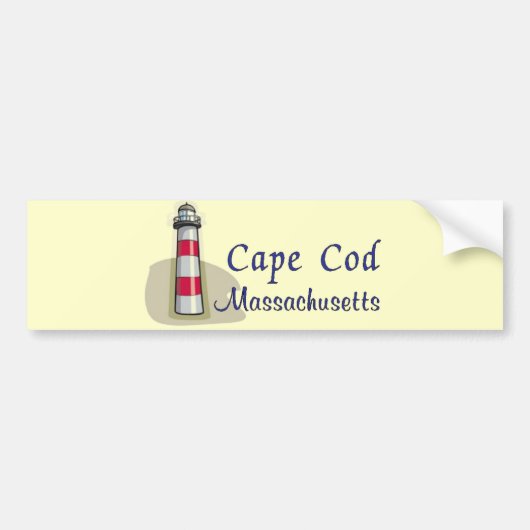 Cape Cod Massachusetts Autoaufkleber (Vorne)