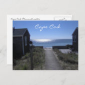Cape Cod Massachusetts bei der Abendkarte Postkarte (Vorne/Hinten)