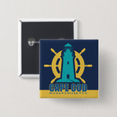 Cape Cod Massachusetts Button (Vorne & Hinten)