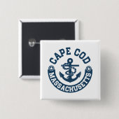 Cape Cod Massachusetts Button (Vorne & Hinten)