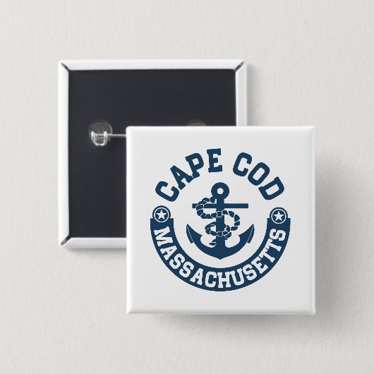 Cape Cod Massachusetts Button (Vorne & Hinten)