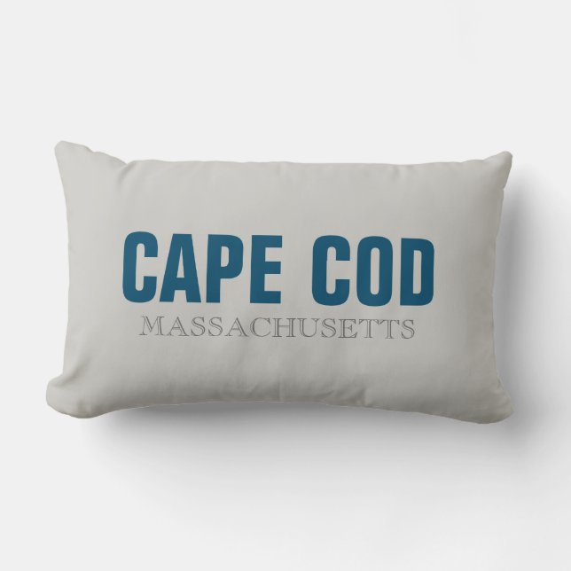 Cape Cod Massachusetts City Throw Kissen (Vorderseite)