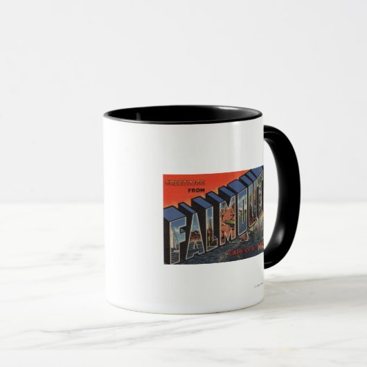 Cape Cod, Massachusetts (Falmouth) Tasse (VorderseiteRechts)