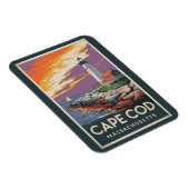 Cape Cod Massachusetts Illustration Reisen Magnet (Rechte Seite)