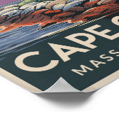 Cape Cod Massachusetts Illustration Reisen Poster (Ecke)
