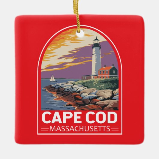 Cape Cod Massachusetts Keramikornament (Vorderseite)