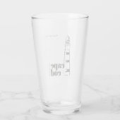 Cape Cod Massachusetts Leuchtturm Bier Glas (Rückseite)