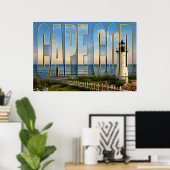Cape Cod Massachusetts Leuchtturm Küstenreise Poster (Heimbüro)
