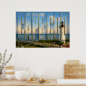 Cape Cod Massachusetts Leuchtturm Küstenreise Poster (Küche)