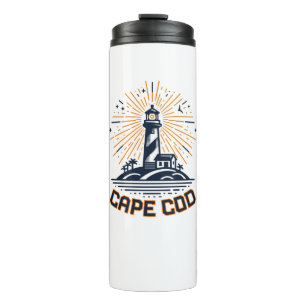 Cape Cod Massachusetts Leuchtturm Sonnenaufgang Thermosbecher
