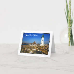 Cape Cod Massachusetts Lighthouse Blank Note Card Karte