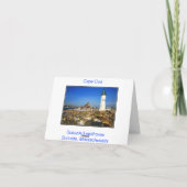 Cape Cod Massachusetts Lighthouse Blank Note Card Karte (Rückseite)