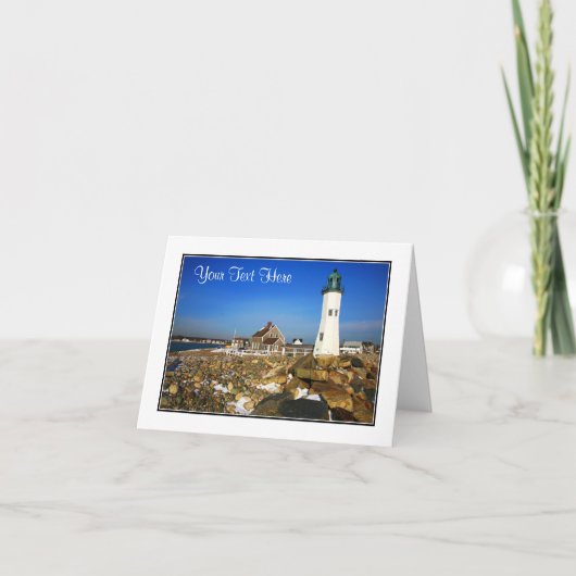 Cape Cod Massachusetts Lighthouse Blank Note Card Karte (Vorderseite)