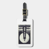 Cape Cod Massachusetts Lighthouse Moon Gepäckanhänger (Vorderseite vertikal)