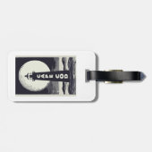 Cape Cod Massachusetts Lighthouse Moon Gepäckanhänger (Rückseite horizontal)