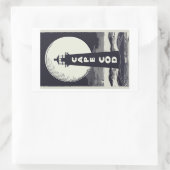 Cape Cod Massachusetts Lighthouse Moon Rechteckiger Aufkleber (Tasche)