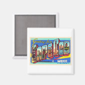 Cape Cod Massachusetts MA Large Letter Postcard Magnet (Vorderseite/Rückseite)