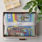 Cape Cod Massachusetts MA Large Letter Postcard Seidenpapier (Geschenk)