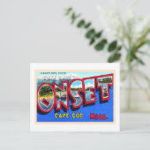Cape Cod Massachusetts MA Vintage Postkarte (Stehend Vorderseite)
