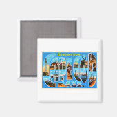 Cape Cod Massachusetts MA Vintage Travel Souvenir Magnet (Vorderseite/Rückseite)