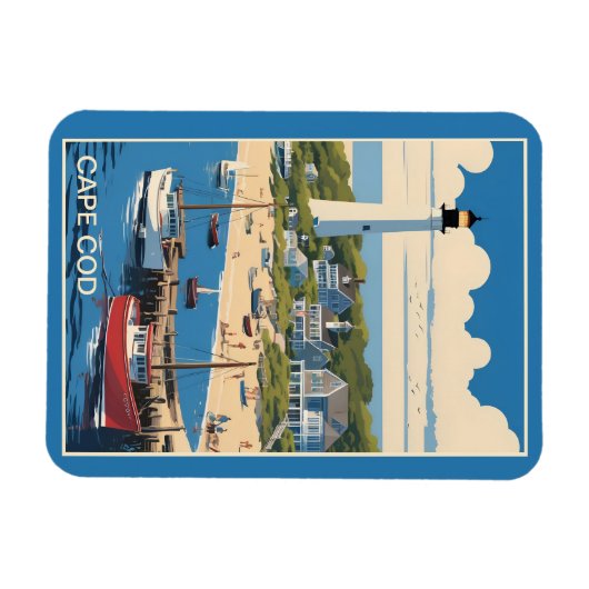 Cape Cod Massachusetts Magnet (Horizontal)