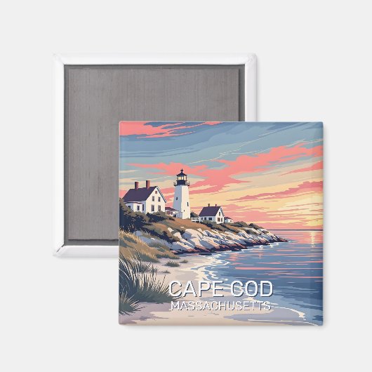 Cape Cod Massachusetts Magnet (Vorderseite/Rückseite)