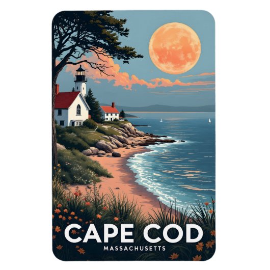Cape Cod Massachusetts Magnet (Vertikal)