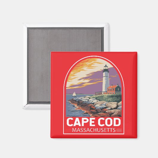 Cape Cod Massachusetts Magnet (Vorderseite/Rückseite)