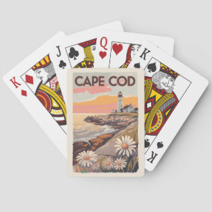 Cape Cod Massachusetts Malerische Reise Kunst Retr Spielkarten